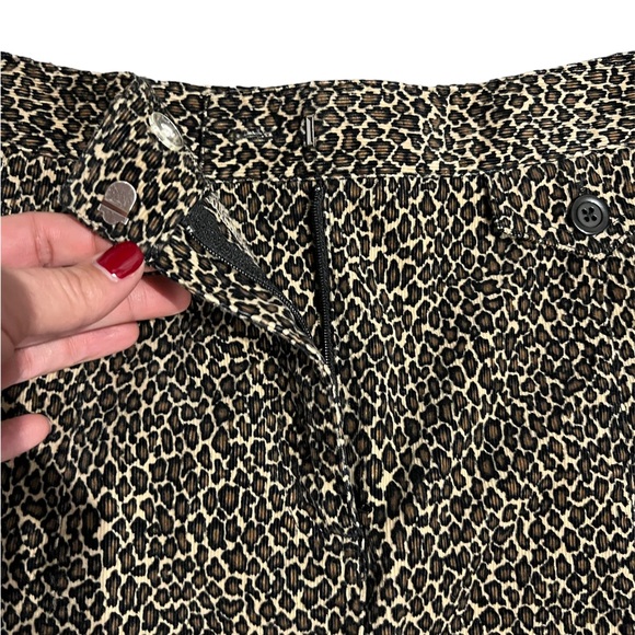 Talbots cheetah-animal print corduroy skirt. - Picture 3 of 6